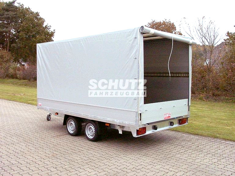Schutz Transportanhänger Typ TP 27/30/35 mit Heckrollplane
