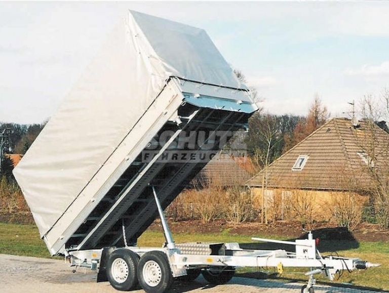 Schutz Kippanhänger Anhänger Kipper Plane SchieneTyp DT 30 mit Planenschienen
