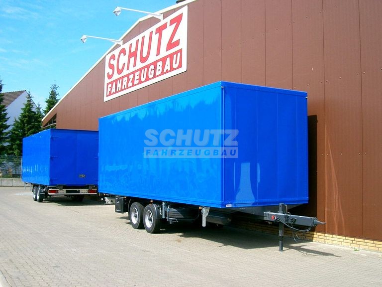 Schutz LKW Anhänger Koffer Aluminium Alu Kofferanhänger Typ LAT 90 Aluminiumbauweise