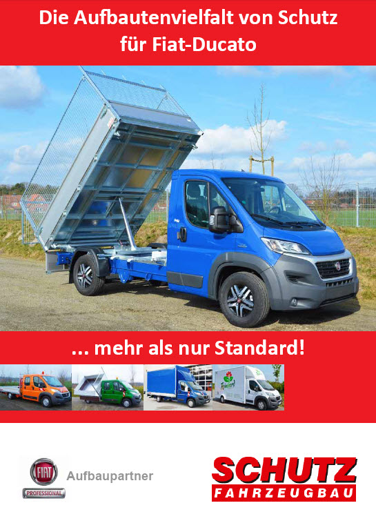 Die Aufbauvielfalt von Schutz für Fiat Ducato - Prospektdownload