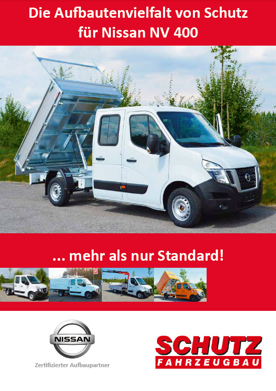 Die Aufbauvielfalt von Schutz für Nissan NV 400 - Prospektdownload
