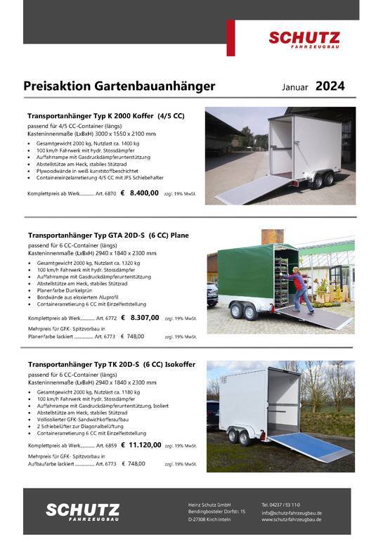 Schutz Preisaktion Gartenbauanhänger - Download
