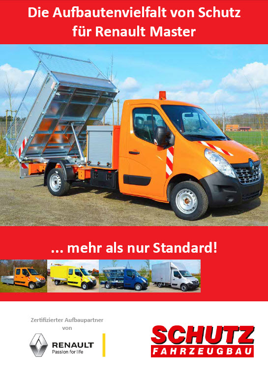 Die Aufbauvielfalt von Schutz für Renault Master - Prospektdownload
