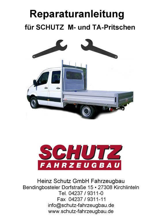 Reparaturanleitung für Schutz M- und TA-Pritschen