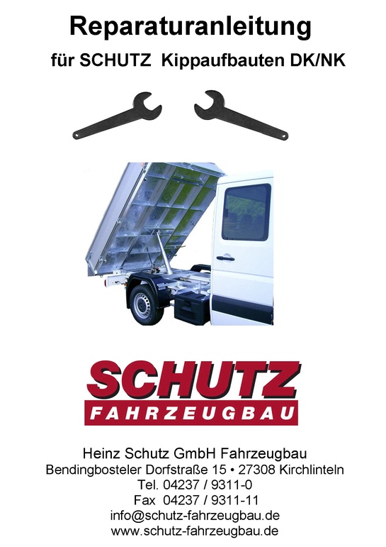 Reparaturanleitung für Schutz Kippaufbauten